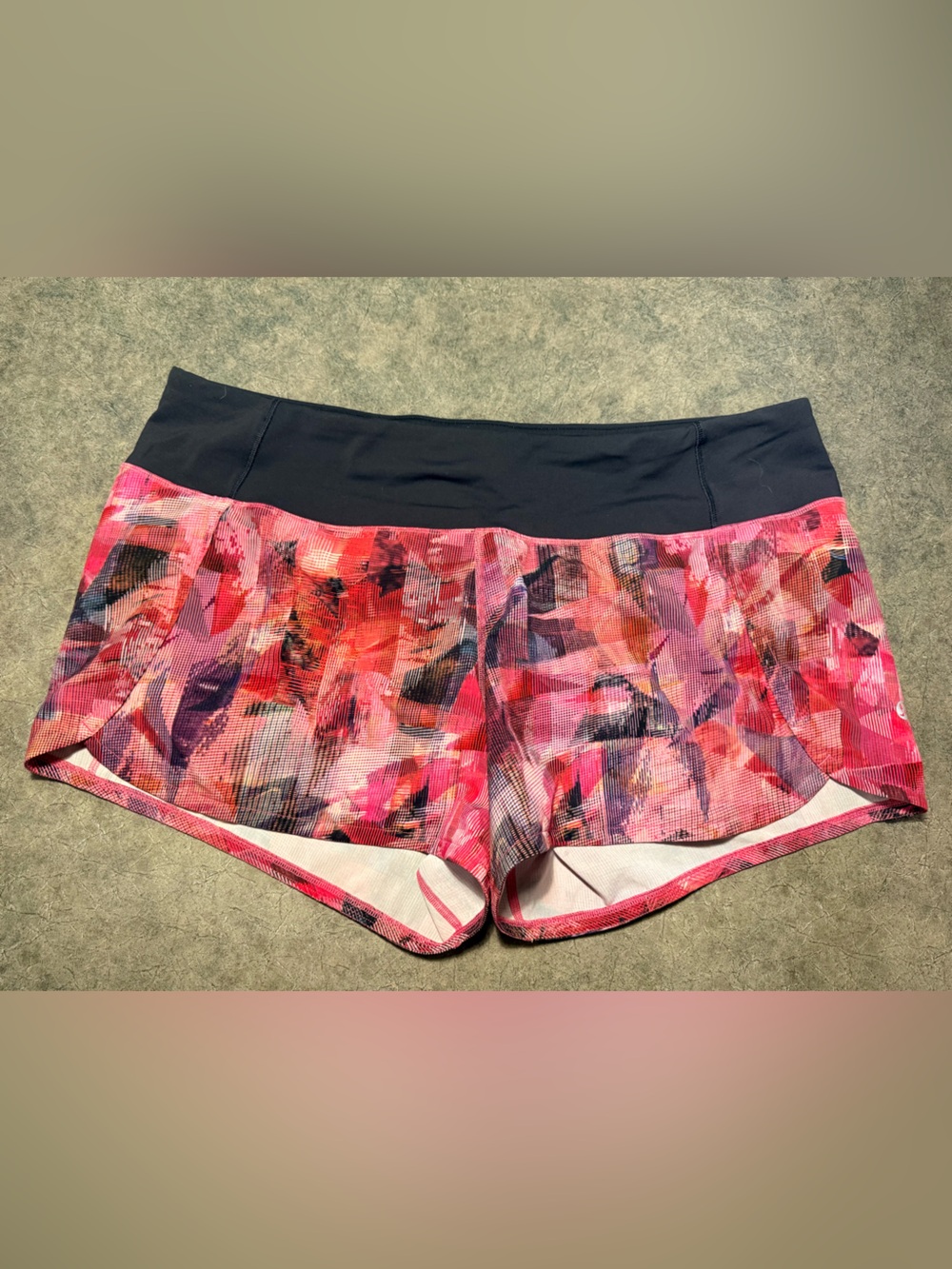 Women's Pink Abstract Print Lululemon Shorts